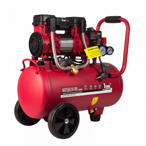 Компрессор безмасляный NAC1500/24-PRO (1,5кВт; 200л/м; 8bar; ресивер 24л) №1